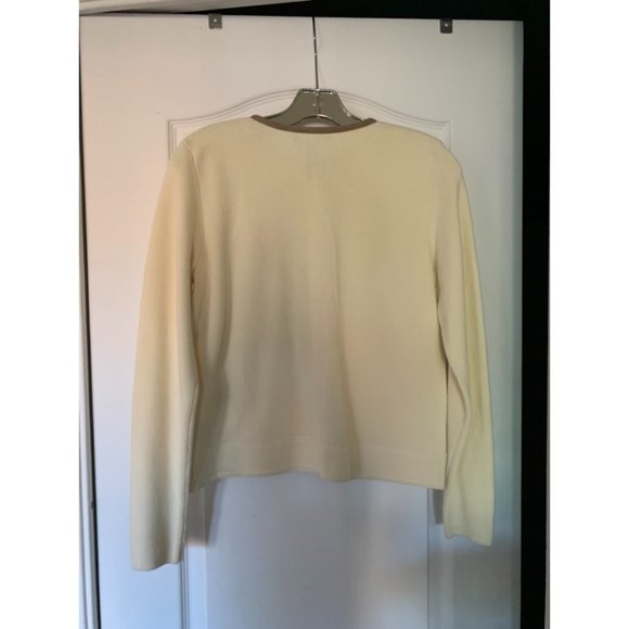 Lauren Ralph Lauren Beige Knit Jacket Size S - Picture 2 of 5